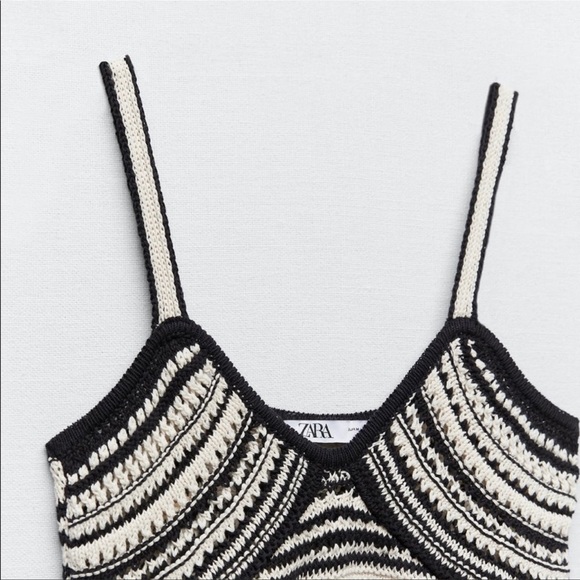 ZARA STRIPED KNIT DRESS - Picture 7 of 8